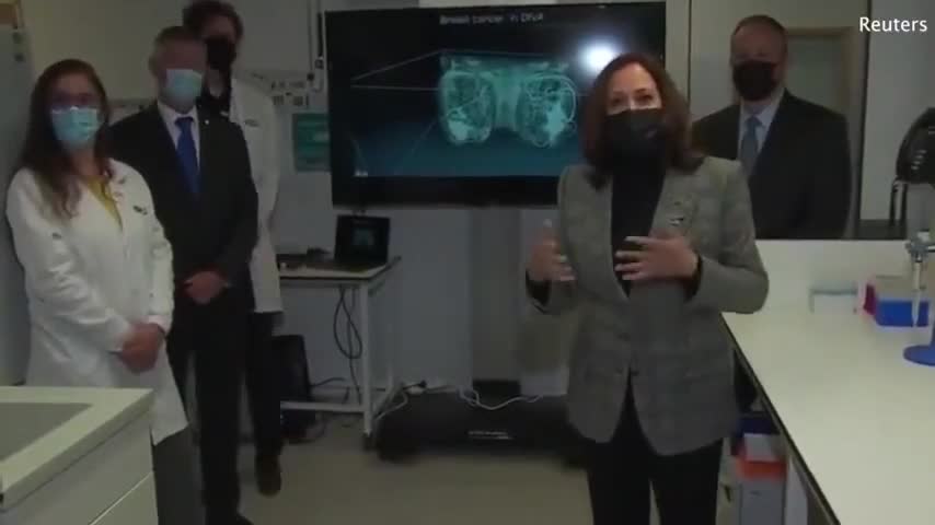 Kamala Talks To French Scientists Like They're Children