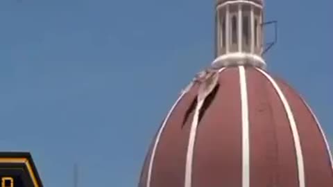 A DEMON AT MIDDAY IN ITALY ON THE ROOF OF THE VATICAN