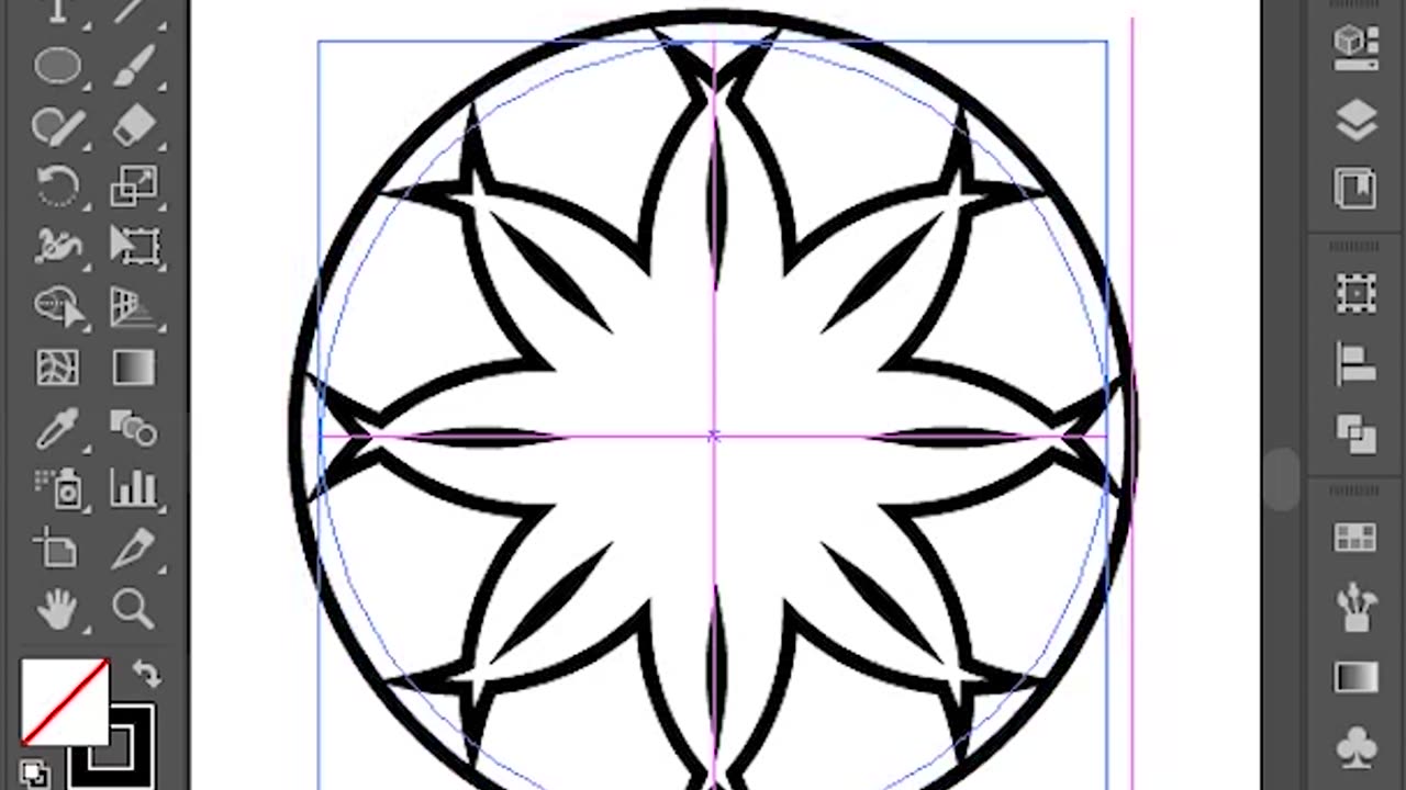 Mandala art design with #adobeillustrator #gfxtrainer #illustratorcc #adobesoftware #vectorillustrat