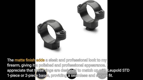 Buyer Comments: Leupold - STD 1-inch Rings