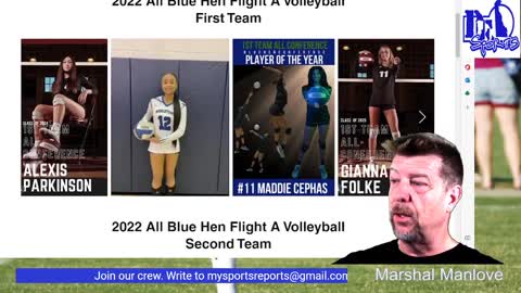 My Sports Reports - 2022 All Blue Hen Volleyball Teams