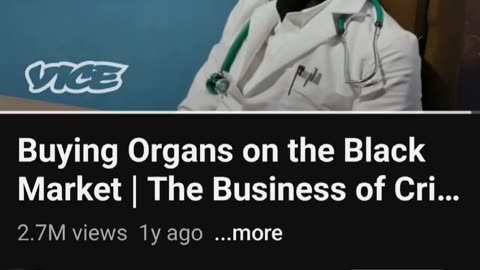 THE HUMAN ORGAN TRAFFICKING MARKET