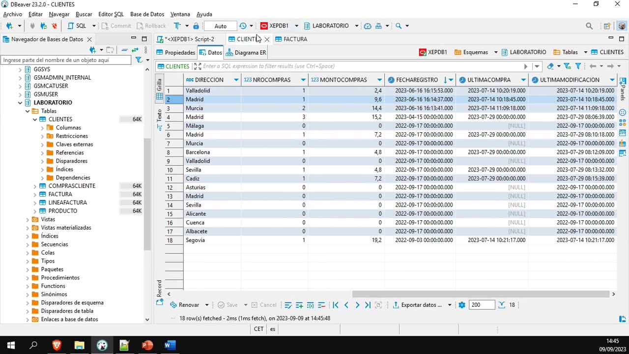 Oracle y el lenguaje PL/SQL parte 17. Subconsultas y condición IN