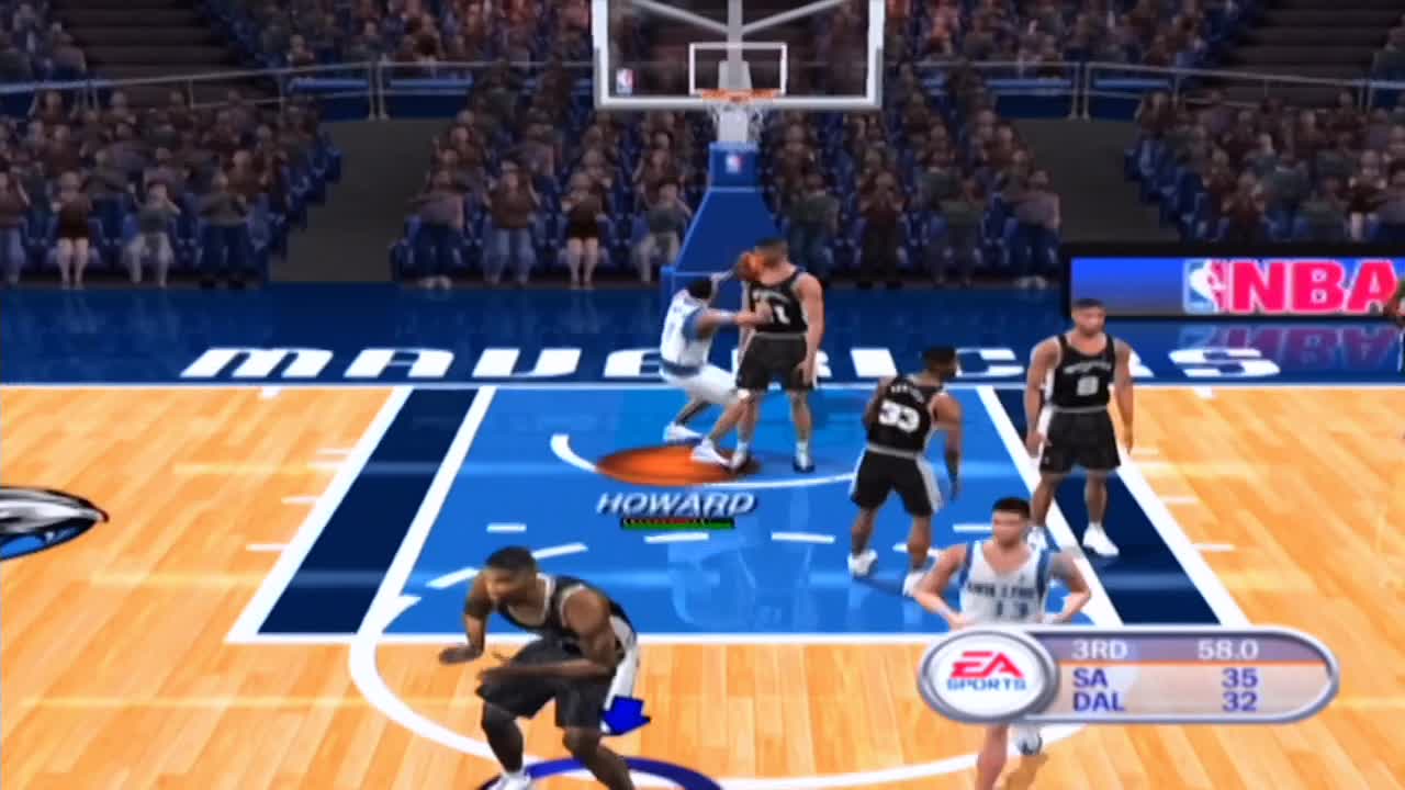 NBA LIVE 2002 Dallas Mavericks Vs. San Antonio Spurs