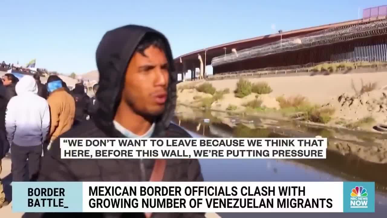 MEXICAN BORDER OFFICIALS CLASH WITH GROWING NUMBER OF VENEZUELAN MIGRANTS