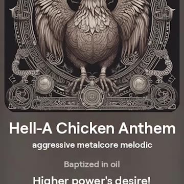 Hella Chicken AI Metalcore Anthem Full