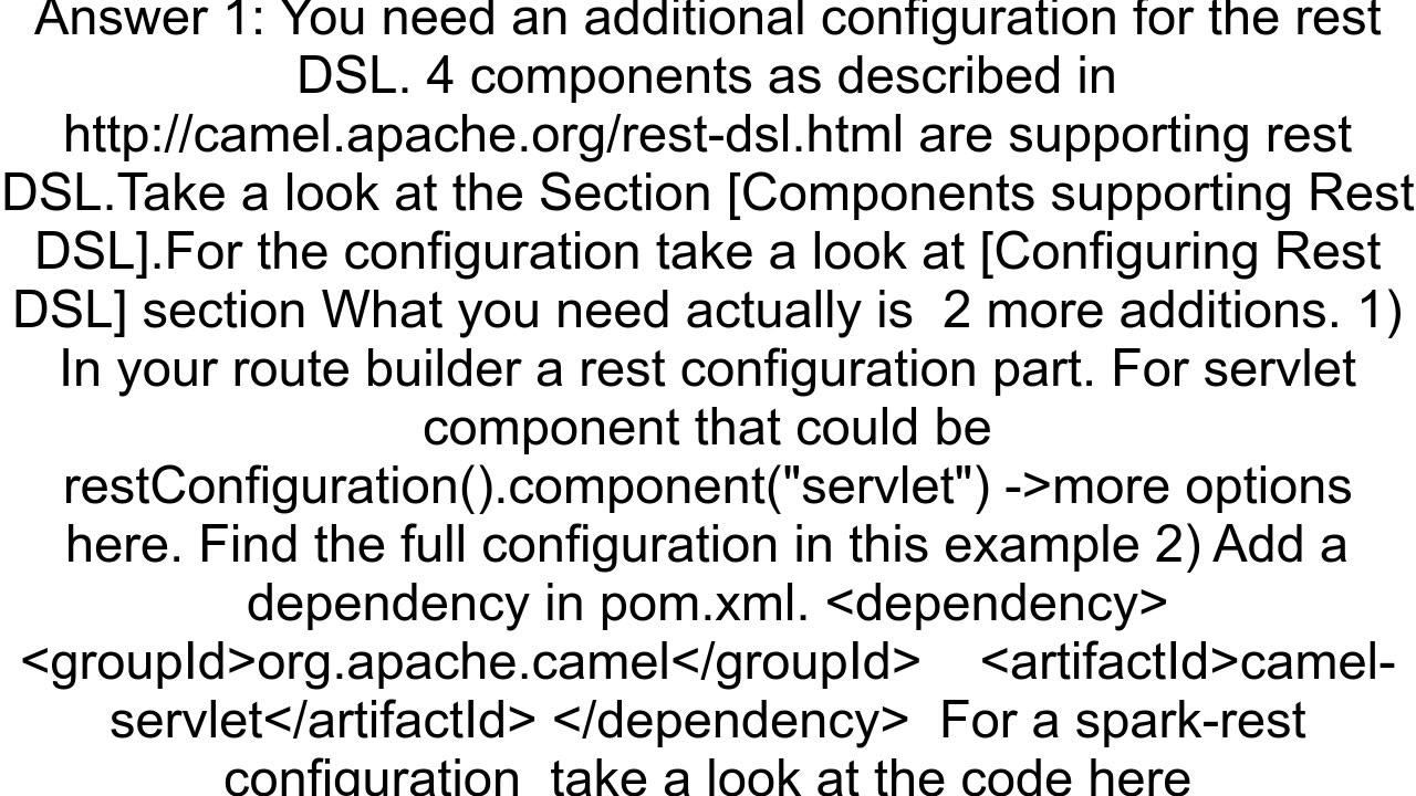 Getting error while creating rest service using apache camel