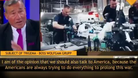 German businessman blames the US for prolonging the war