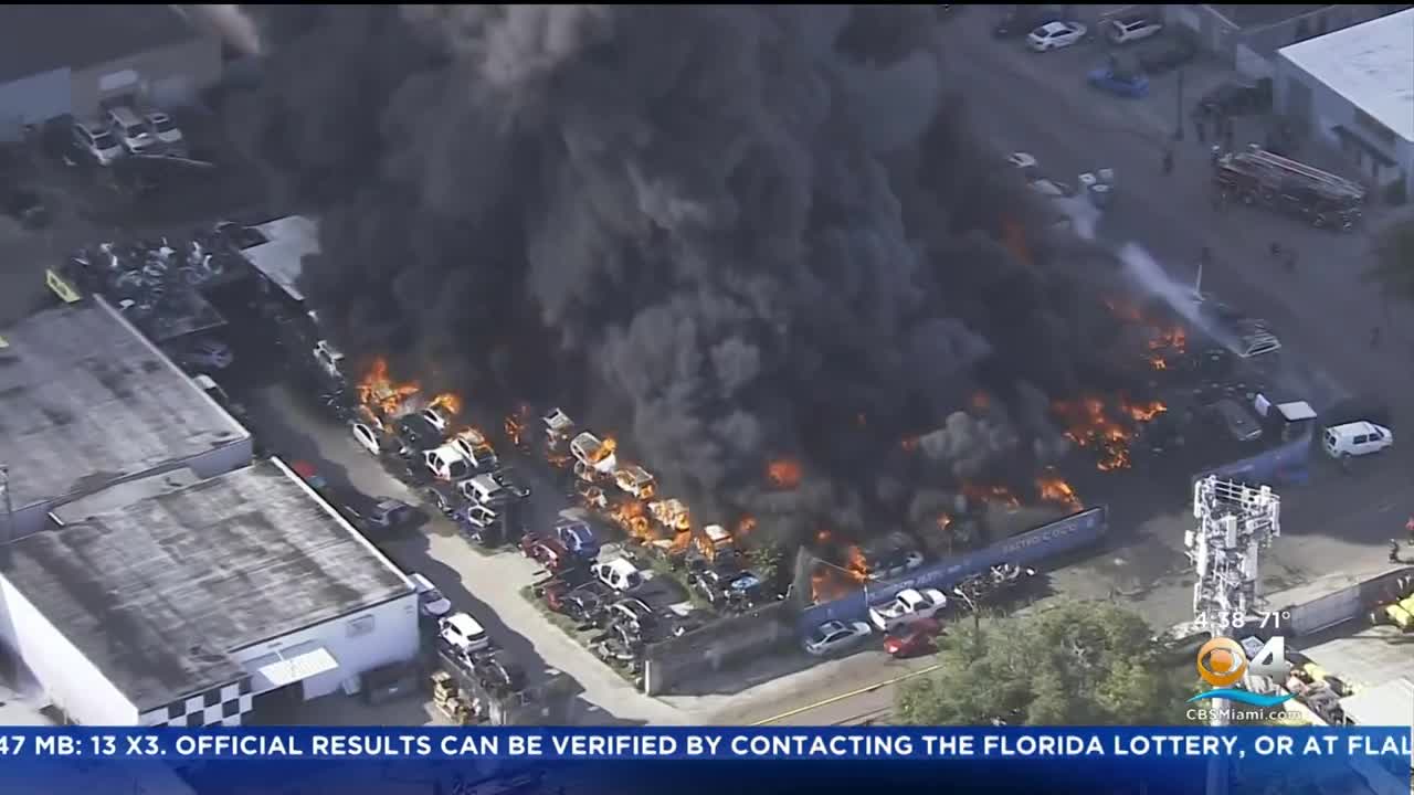 Hialeah Junkyard Fire Under Investigation