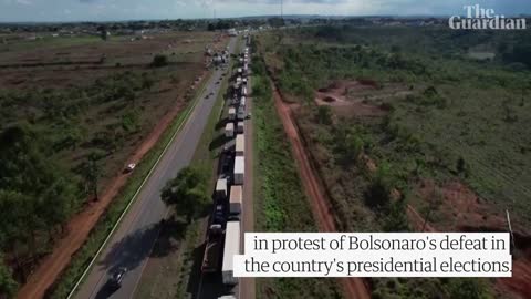 Brazil_ Bolsonaro supporters block roads in protest against election defeat