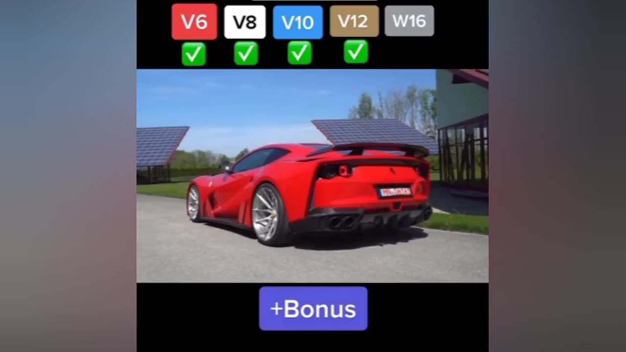 Which engine do you think sounds best V6,V8,V10,V12,W16 and wait for end