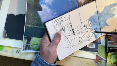 LEVENS HALL watercolour stage HD-12