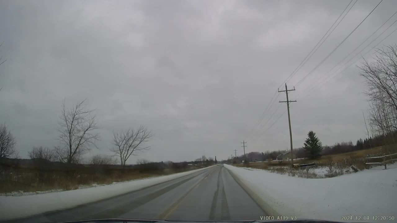 [4K] Balsam Lake Provincial Park, Ontario! #3 Winter like weather day driving, ON. CA.