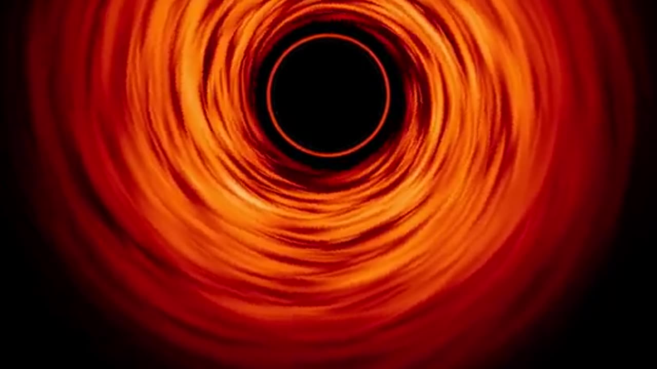 Supermassive Black Hole's Accretion Disk Simulation