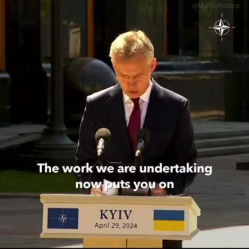 NATO Chief Says Ukraine is to Become is on an “Irreversible Path” to NATO Membership