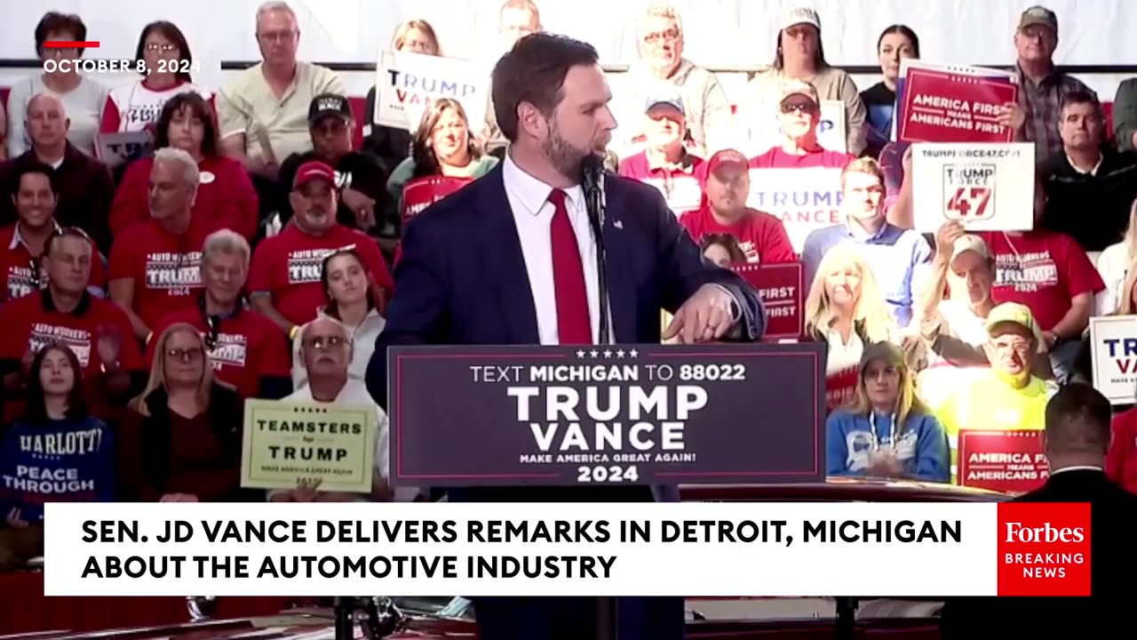 Im Going To Really Enjoy Beating Kamala Harris- JD Vance Boasts During Michigan Campaign Event