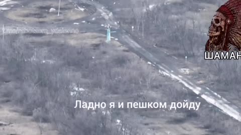 Ukrainian Humvee ran over a mine