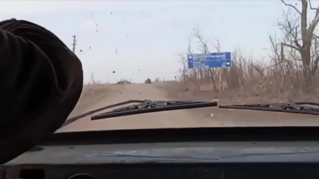 Russians Film a Ukrainian Drone Smashing into their Transport