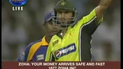 Shahid Afridi 6 Sixes in over