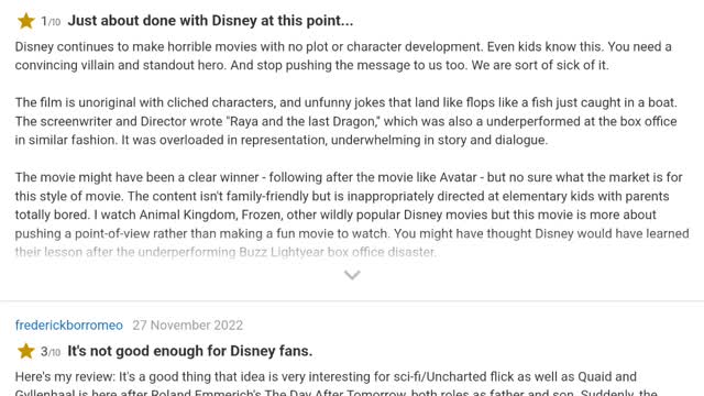 Nobody likes strange world