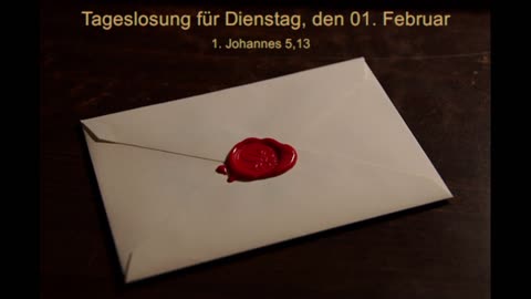 Tageslosung für Dienstag, den 01. Februar