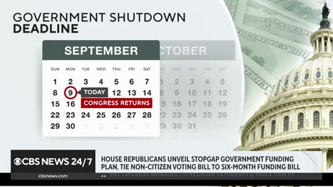 Congress back in session as government shutdown looms
