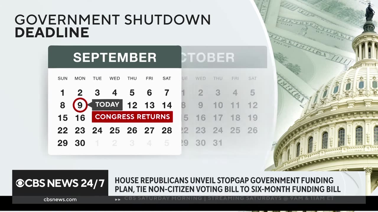 Congress back in session as government shutdown looms