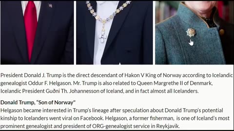 Pharo Trump Sean Hross analysis. in famili with Queen Margrethe II