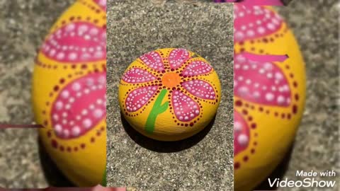 cool and classy stone pebble painting ideas
