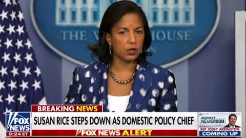 Susan Rice leaving the White House.