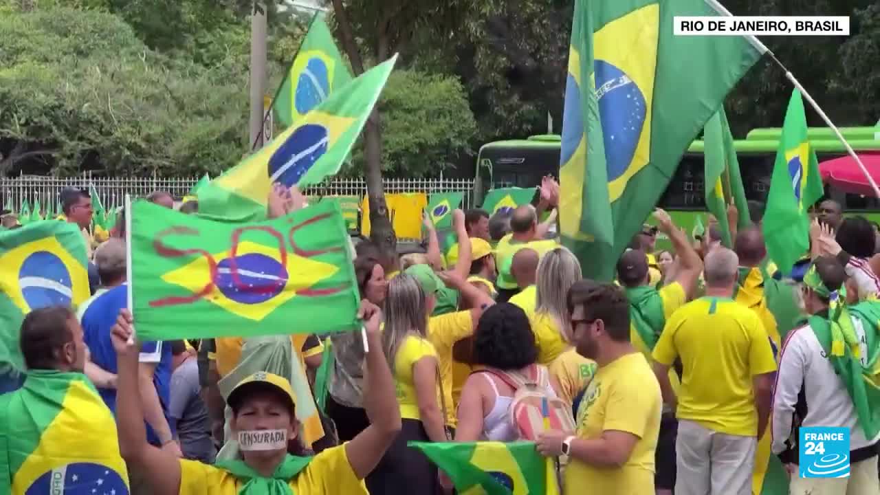 Las protestas bolsonaristas en Brasil continúan, aunque ahora con menor intensidad • FRANCE 24