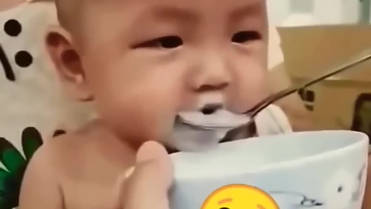 Cute Baby Smiling and Laughing