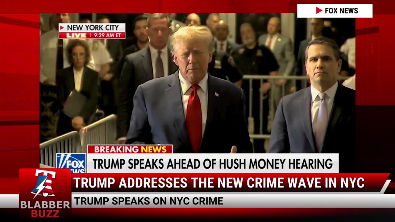 Trump Addresses The New Crime Wave In NYC