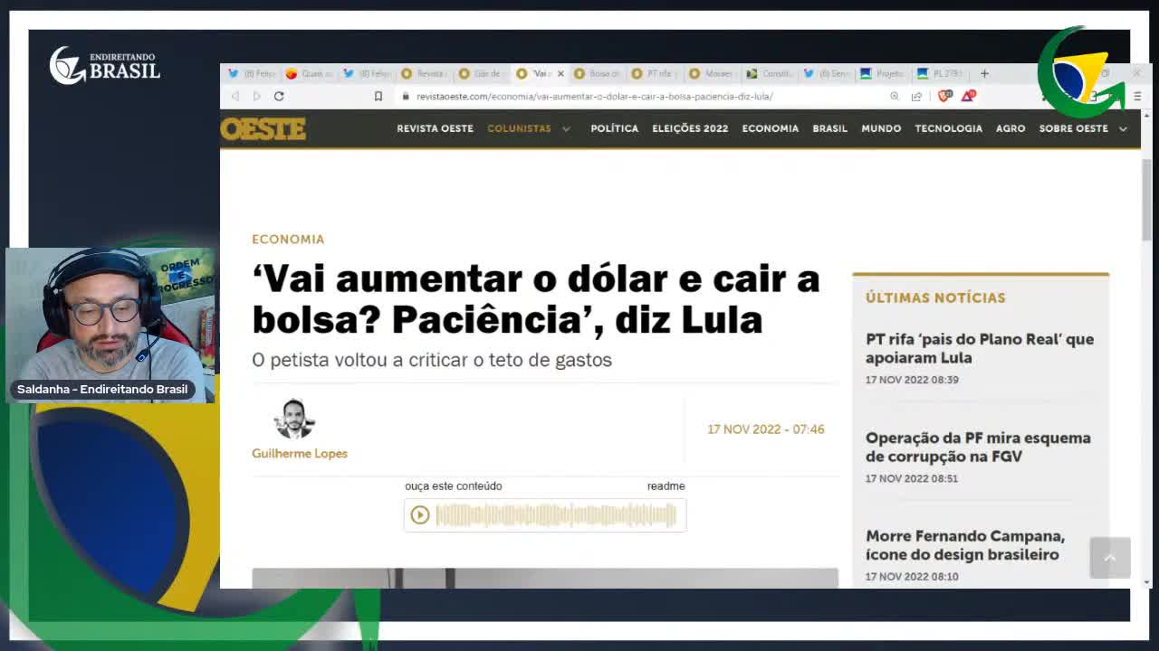 AFASTAMENTO DO MINISTRO DA DEFESA E BLOQUEIO DE CONTAS DE CAMINHONEIROS