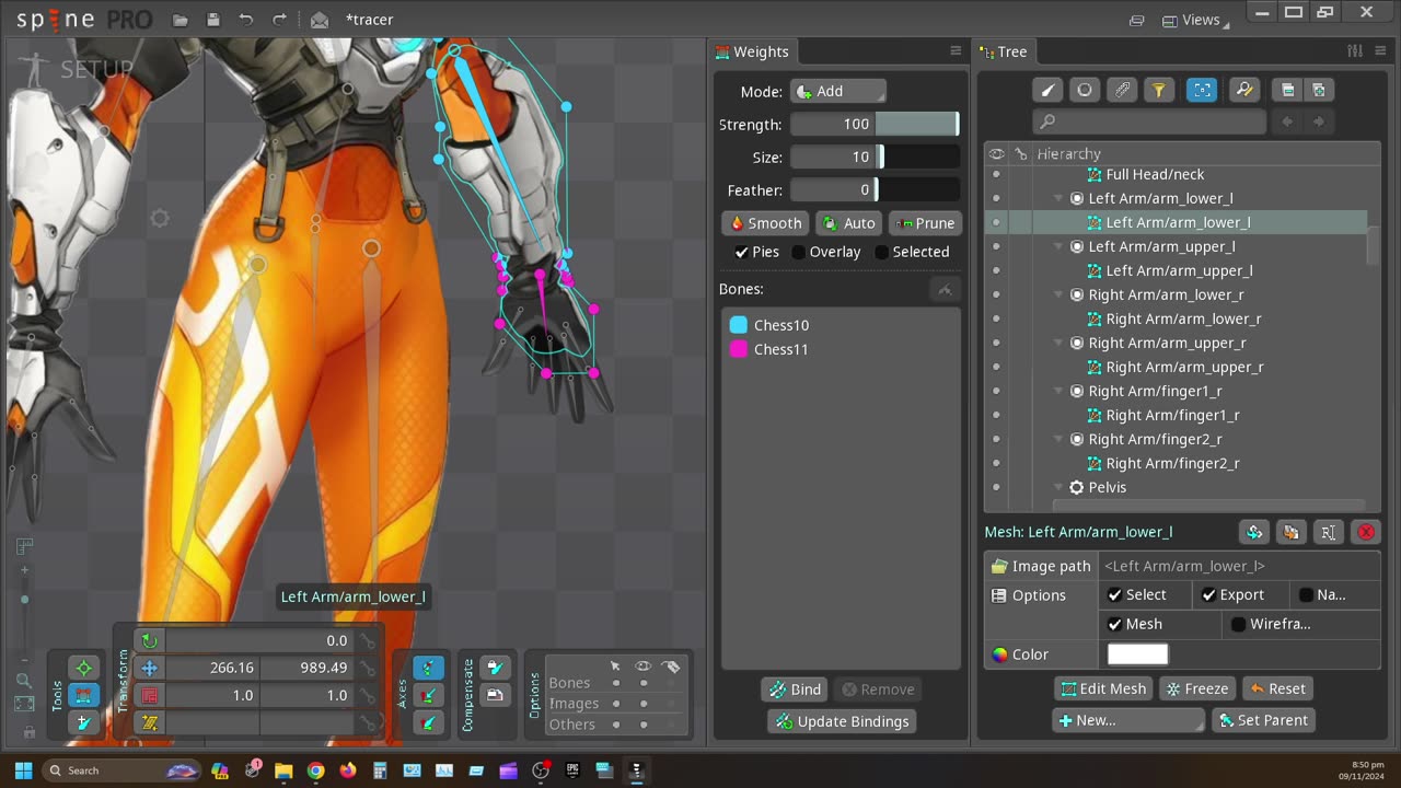 Spine 2d tutorial Full rigging process 04