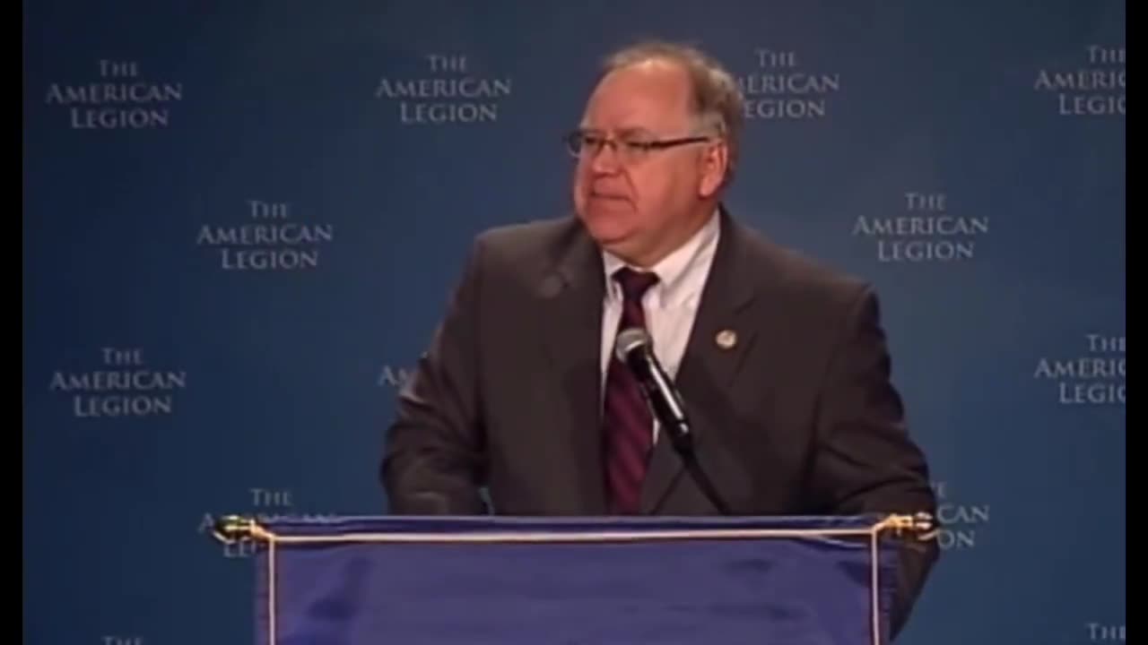 Video of Tim Walz claiming, “When I was in Afghanistan!”