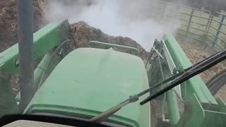 Turning compost