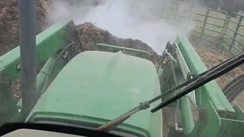 Turning compost
