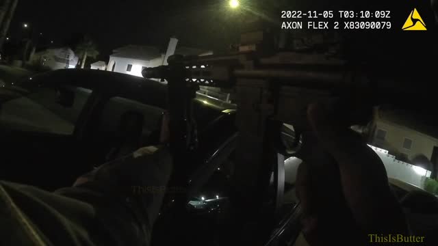 Las Vegas officers shoots man armed with a shotgun after he points it at passing vehicles