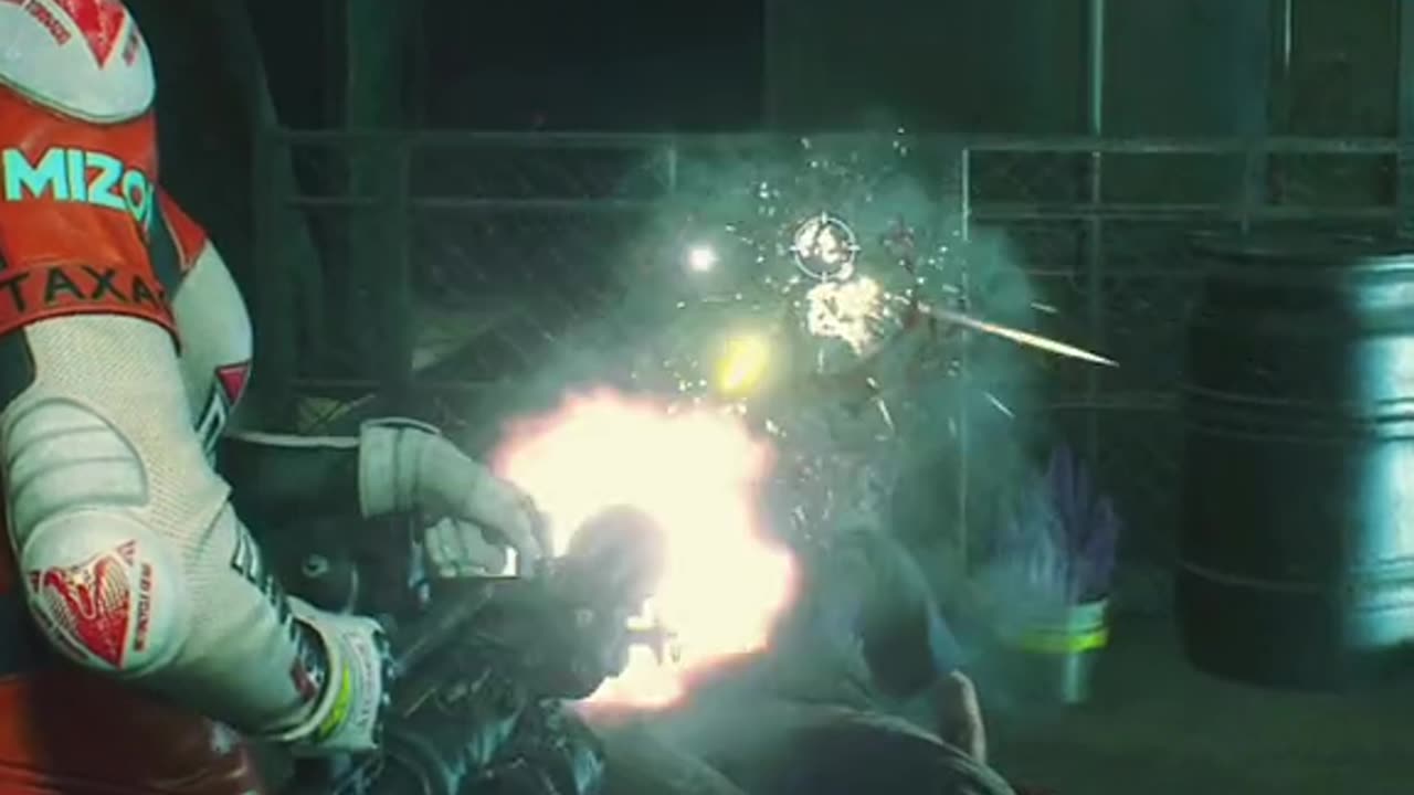 Resident Evil 2 Remake - Claire Redfield making sewer zombies' heads explode. True Story #gamer