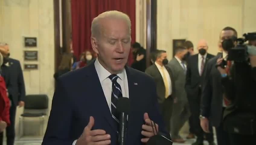 Confused, Shouting Biden Admits "He Doesn't Know"