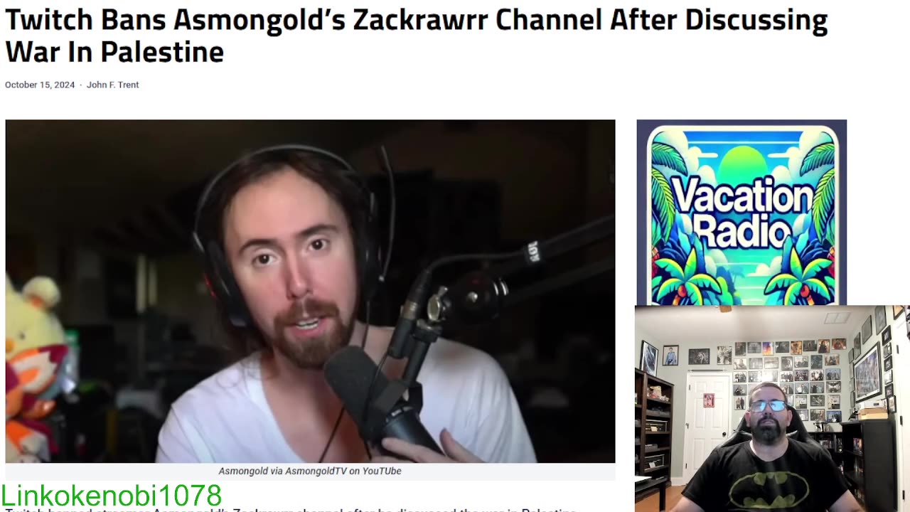 Twitch Banned One Of Asmongold's Channel Due To Speaking About The War On Palestine