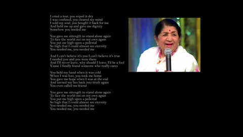 Rare ENGLISH SONG SING BY TOPMOST SINGER LATA MANGESHKAR