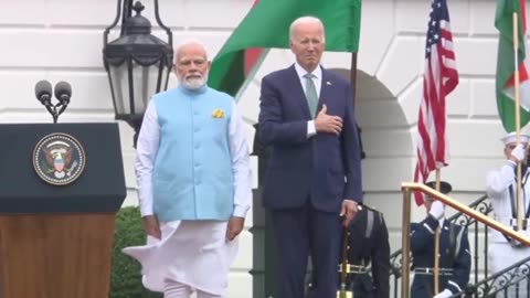 Biden Decides To Put Hand Over Heart For India's National Anthem