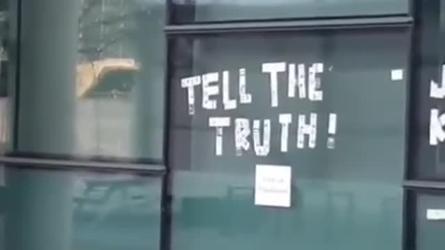 PICTURES OF VICTIMS FROM THE VAX PLACED AT BBC HEADQUARTERS