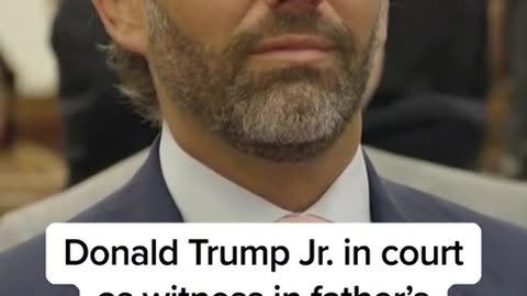Donald Trump Jr Trolls the Media in New York Courtroom Appearance.