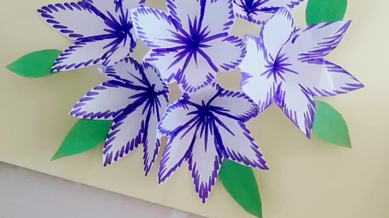 Paper Flower Book Art & Craft Video