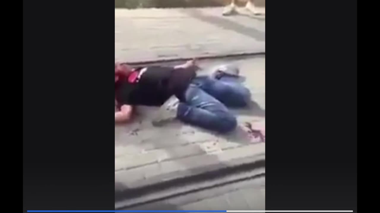 Israeli Jewish Zionists mock a child as he bleeds out on the ground. West Bank.