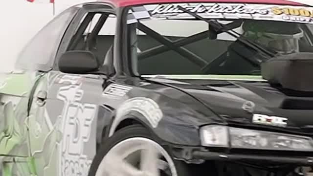 Car drift slow-motion display car repair drift