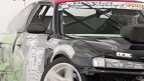 Car drift slow-motion display car repair drift